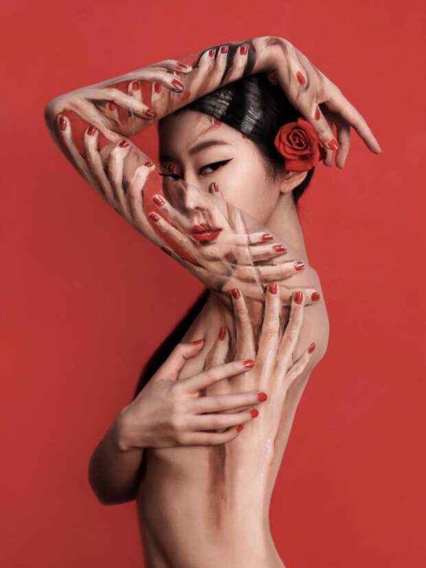 Девушка из Кореи создаёт макияжи-иллюзии, которые заставят вас сомневаться в реальности происходящего
