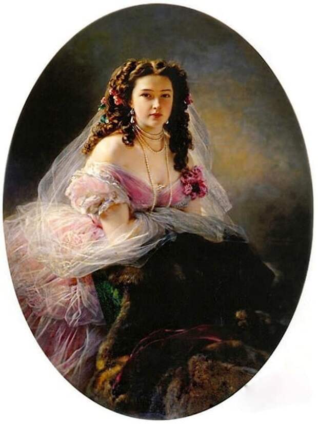 Варвара Римская-Корсакова. Автор: Франц Ксавер Винтерхальтер. Варвара Римская-Корсакова. Автор: Франц Ксавер Винтерхальтер.