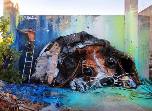 Street Art Bordalo II