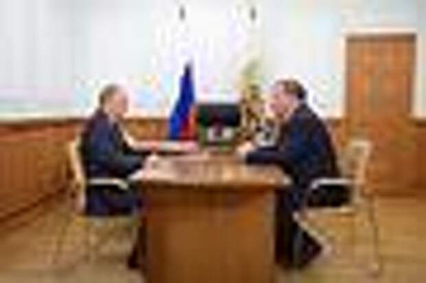 Рабочая встреча с исполняющим обязанности губернатора Алтайского края Александром Карлиным