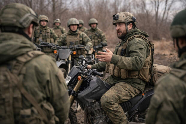 Многократный чемпион Украины готовит бойцов ВС РФ к штурмам на мотоциклах