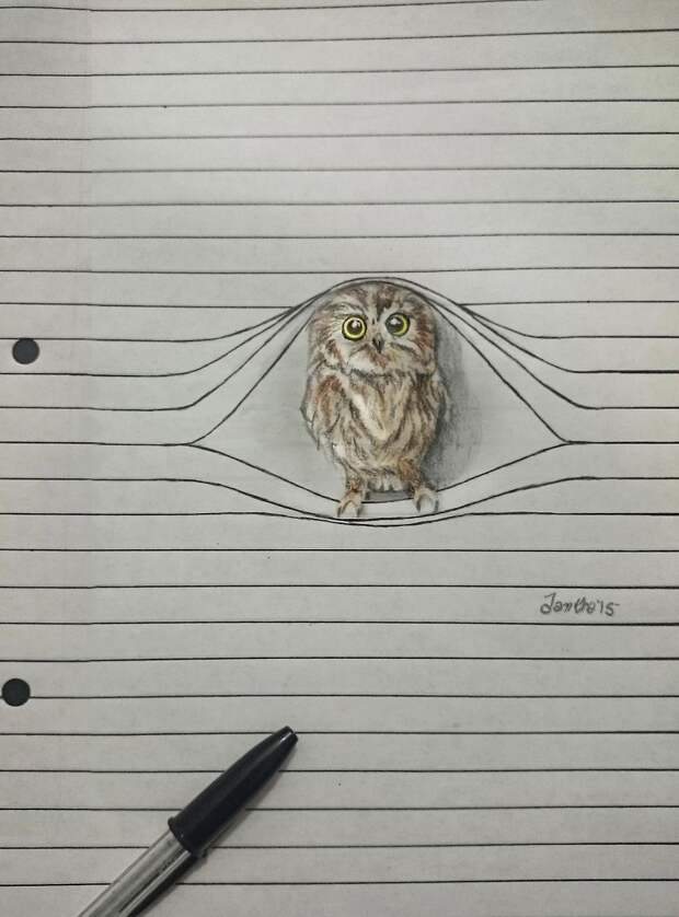 художник рисует животных между строк 
