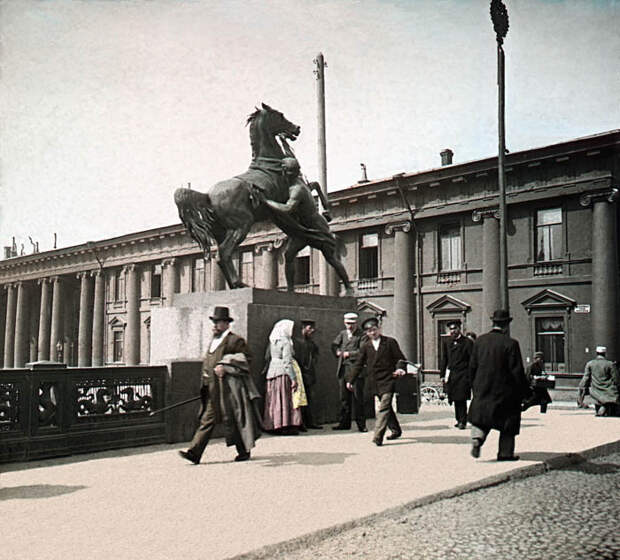 Аничков мост. Санкт-Петербург, 1896 г. Аничков мост. Санкт-Петербург, 1896 г.
