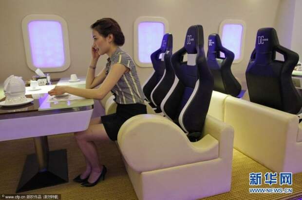 Тематический ресторан Airbus A380 в Китае (14 фото) Тематический ресторан Airbus A380