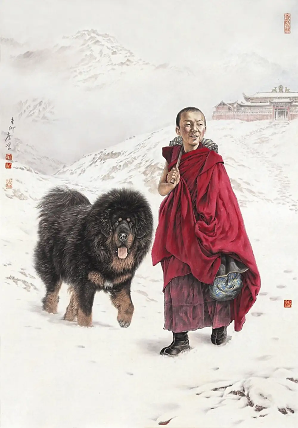 Тибетский мастиф арт