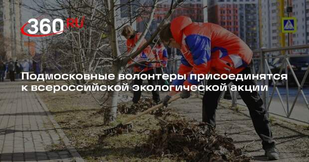 Подмосковные волонтеры присоединятся к всероссийской экологической акции