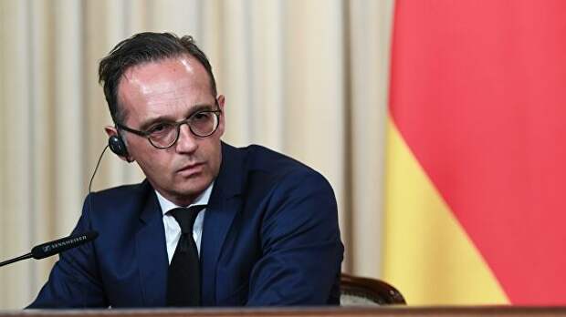 Министр иностранных дел Германии Хайко Маас во время встречи с министром иностранных дел РФ Сергеем Лавровым в Москве Министр иностранных дел Германии Хайко Маас во время встречи с министром иностранных дел РФ Сергеем Лавровым в Москве