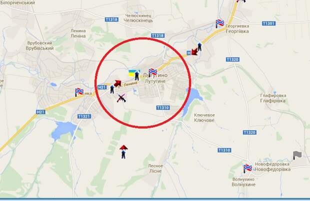 танковый бой под лутугино