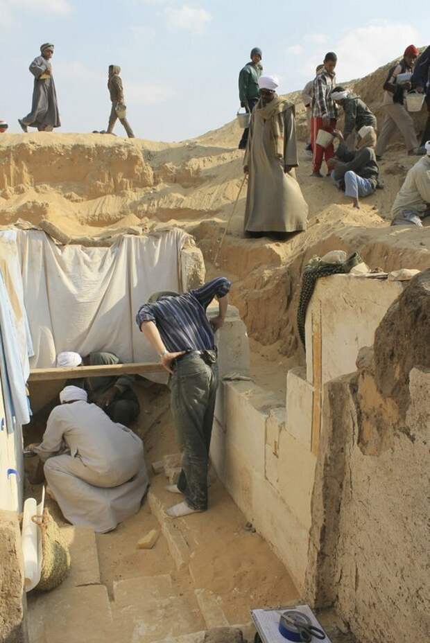 Раскопки гробницы археология, древний египет, интересно, история, наука