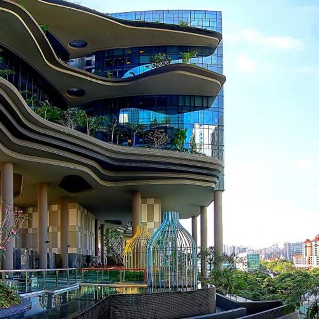 Отель ParkRoyal в Сингапуре – зелёный оазис мегаполиса (21 фото)