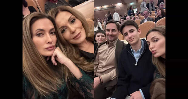 Сати Спивакова, Снежанна Георгиева с мужем и детьми посетили концерт Владимира Спивакова