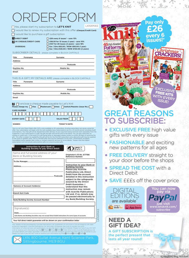Lets Knit Single Issue Xmas Spec №14 2014 - 紫苏 - 紫苏的博客 Lets Knit Single Issue Xmas Spec №14 2014 - 紫苏 - 紫苏的博客