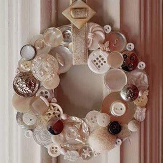 декор из пуговиц