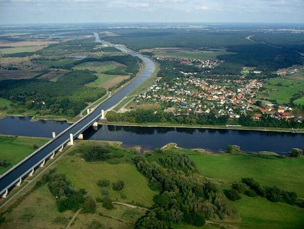 Магдебургский водный мост (Magdeburg Water Bridge), Германия