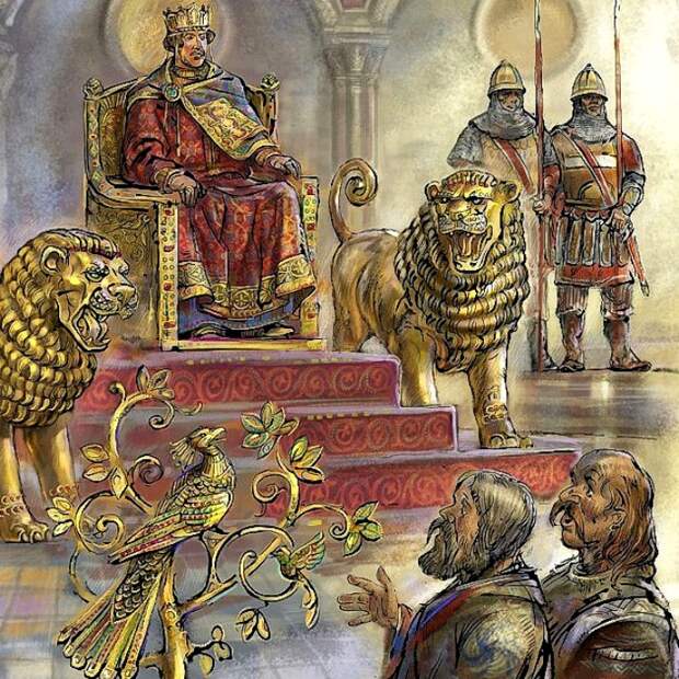 Современная фантазия, какой была описанная аудиенция у византийского императора. /Фото: history.syktnet.ru
