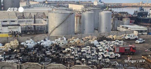 Кадры удара ВВС Саудовской Аравии по партии бронеавтомобилей производства Streit