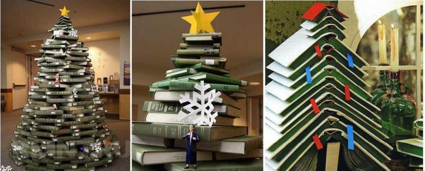 Оригинальные идеи использования старых книг. Часть 2. Декор и праздничные аксессуары