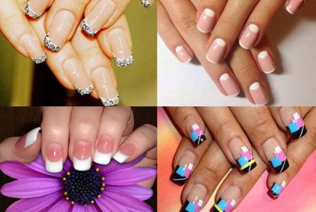 Classic French Manicure By French Nail Art Fashion Designer 