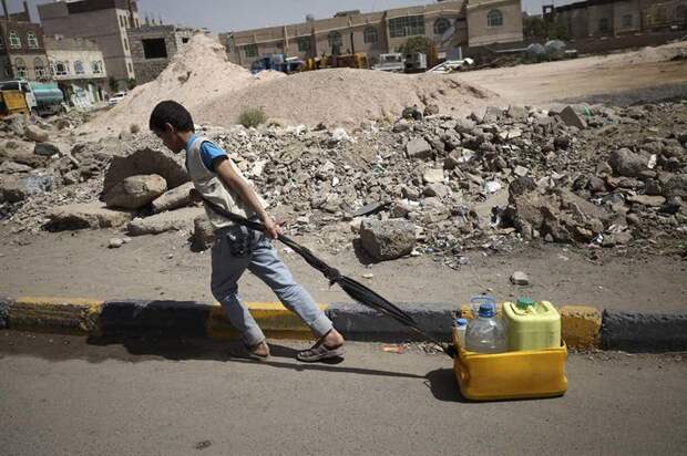 6. Жители остались без питьевой воды йемен, мир, факт