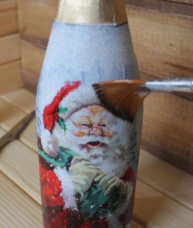 Декупаж бутылок своими руками