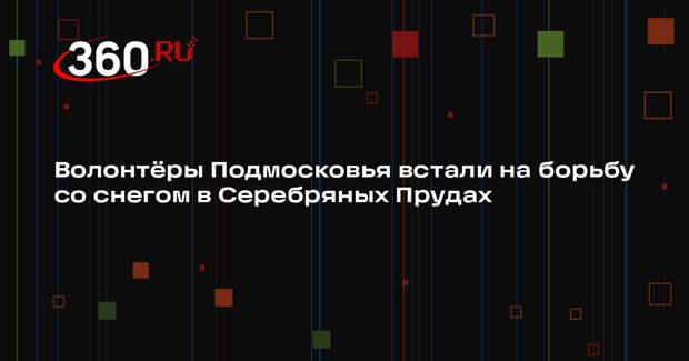 Волонтеры пришли на помощь коммунальным службам в Серебряных Прудах