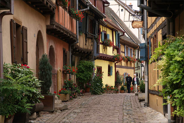 Colorful and flowery Eguisheim