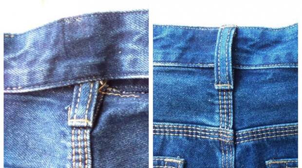 Вот как можно увеличить объем джинсов в талии
