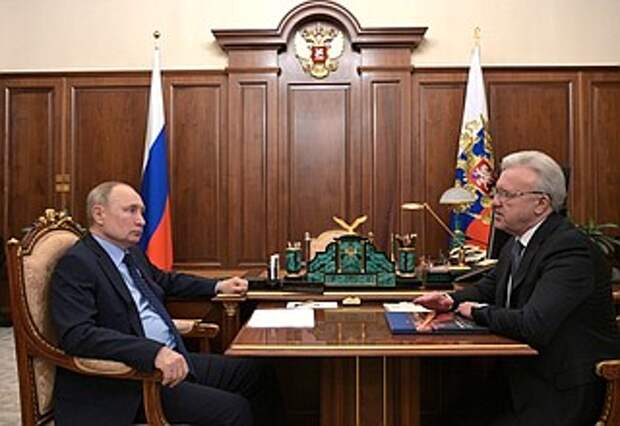 Встреча с губернатором Красноярского края Александром Уссом.