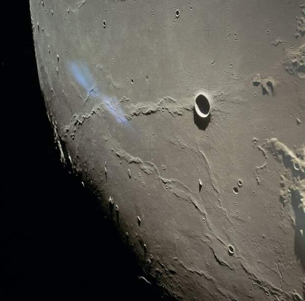 Фото Луны с миссии Apollo 15, 1971 год