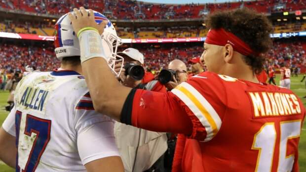 NFL stars Josh Allen and Patrick Mahomes