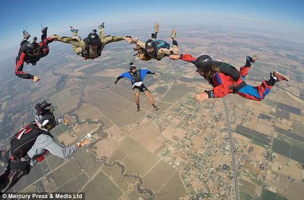 Nathan, who has done more than 400 jumps, said it was one of the best decisions of his life to start skydiving