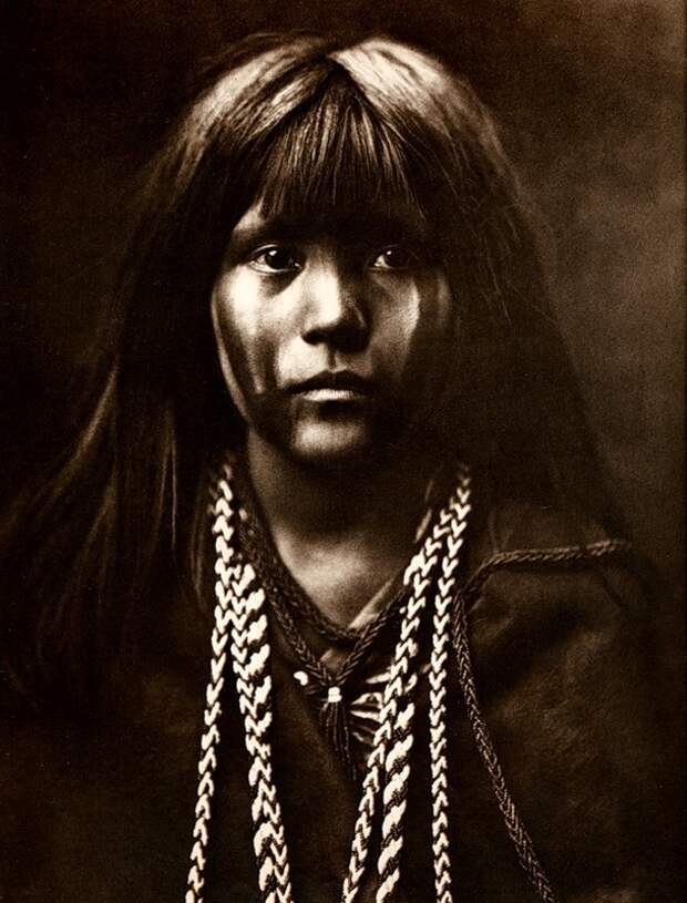 Североамериканская индианка (индеанка) из племени мохаве. Фото