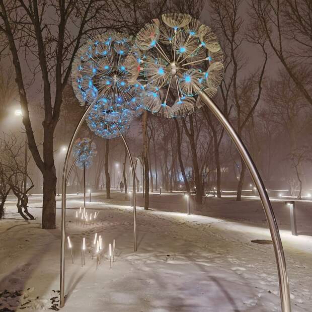 Зимний парк Гулливер