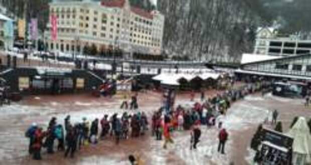 В Красной Поляне лыжники подрались из-за очереди на подъёмник