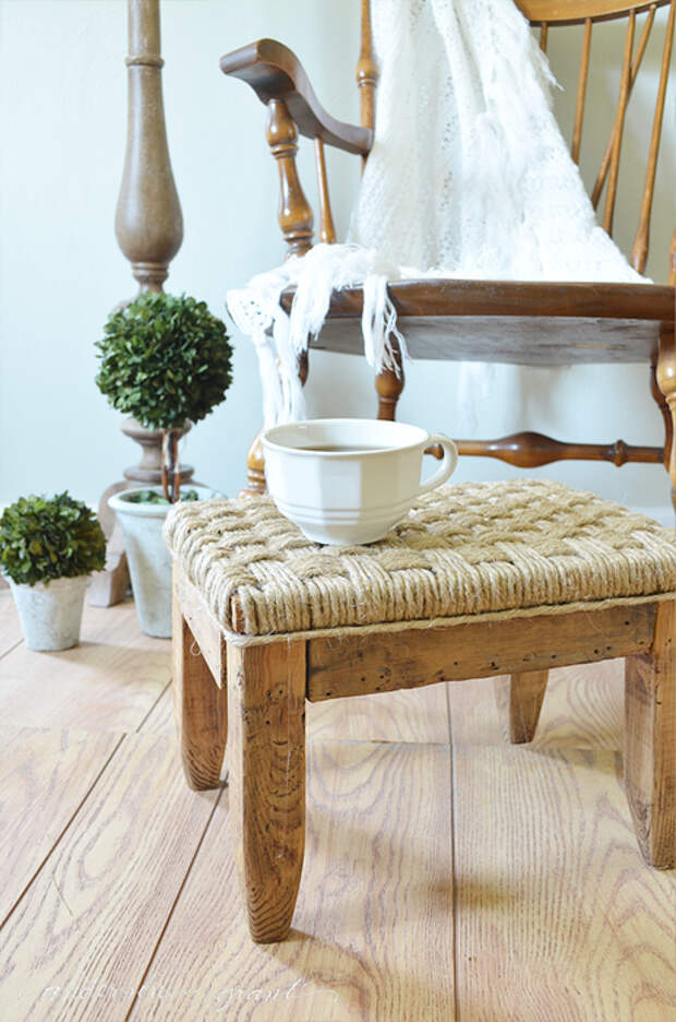 DIY Rustic Footstool from anderson + grant (463x700, 383Kb)