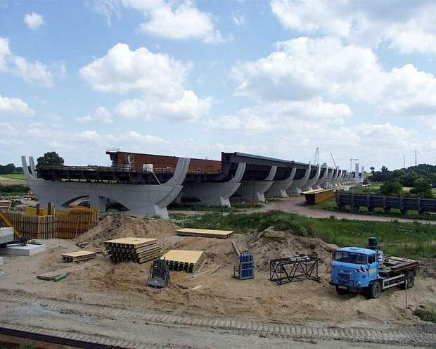 Магдебургский водный мост (Magdeburg Water Bridge), Германия