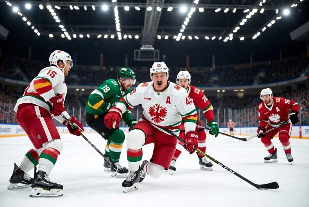 Появились сведения о последствиях падения Лукашенко на лед на хоккейном матче