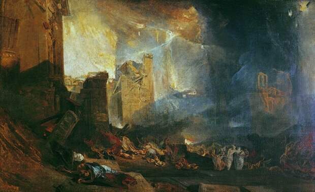 Уильям Тёрнер. Разрушение Содома. 1805