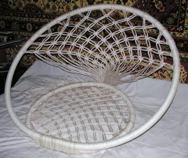 Плетем круглое кресло-гамак своими руками