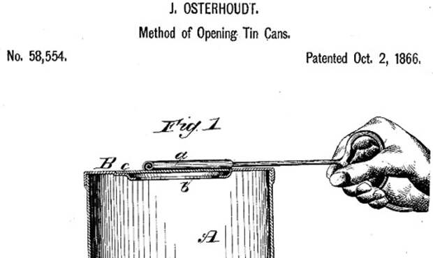 консервный ключ Остерхуда 1866