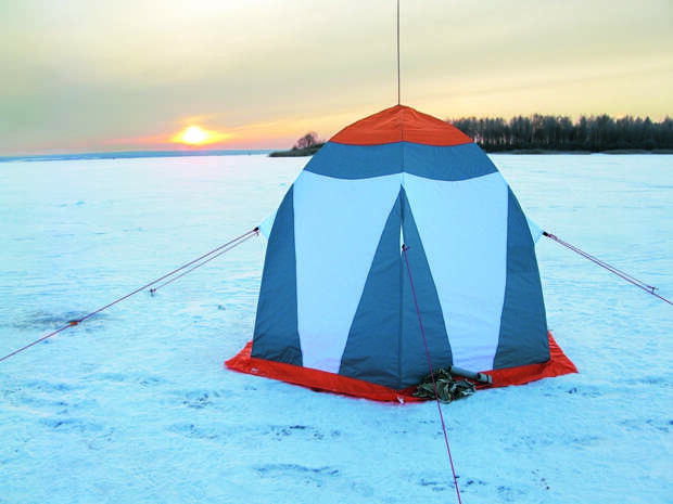 Палатка обеспечивает комфорт и уют.