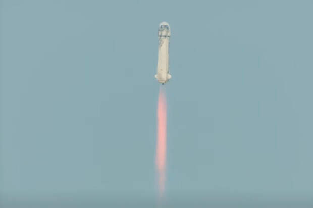 Корабль New Shepard с шестью туристами отправился в суборбитальный полет