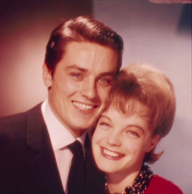 Ален Делон (Alain Delon) и Роми Шнайдер (Romy Schneider) в фотосессии Уолтера Карона (Walter Carone) (1961), фото 2