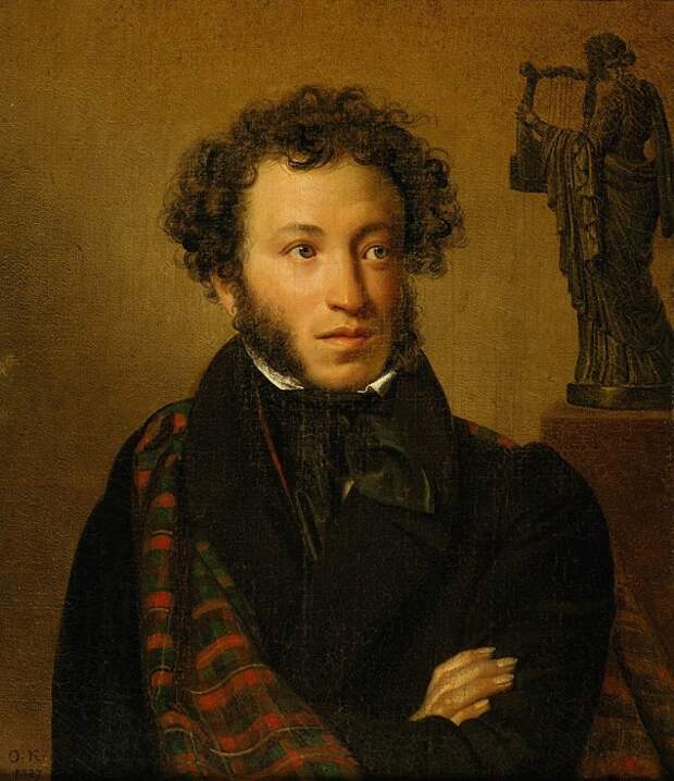О.Кипренский, «Портрет А. С. Пушкина», 1827 г.
