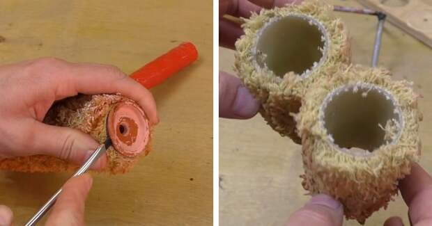 Переделываем старый валик в полезное приспособление