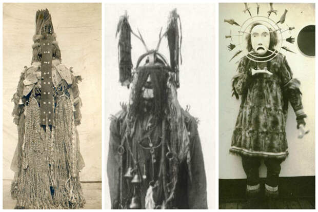 Шаманы Сибири и Аляски исторические фото, костюмы, шаманы
