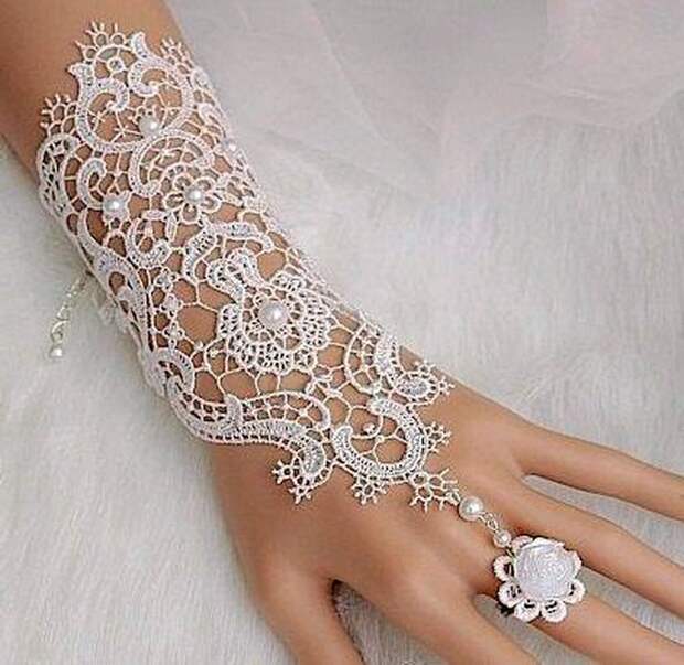 Ажурная красота кружевных митенок 9 Ажурная красота кружевных митенок 9