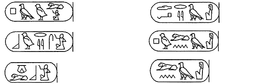 Египетские иероглифы: «алфавитные» знаки