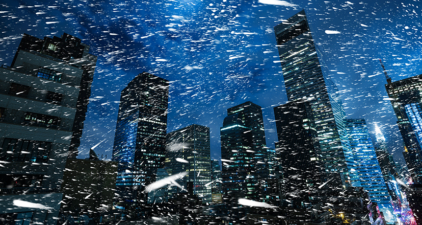 Manhattan snowstorm