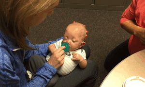 Our 4-Month-Old Son Matthew Received His Hearing Aids And Responded To Sounds For The First Time Our 4-Month-Old Son Matthew Received His Hearing Aids And Responded To Sounds For The First Time